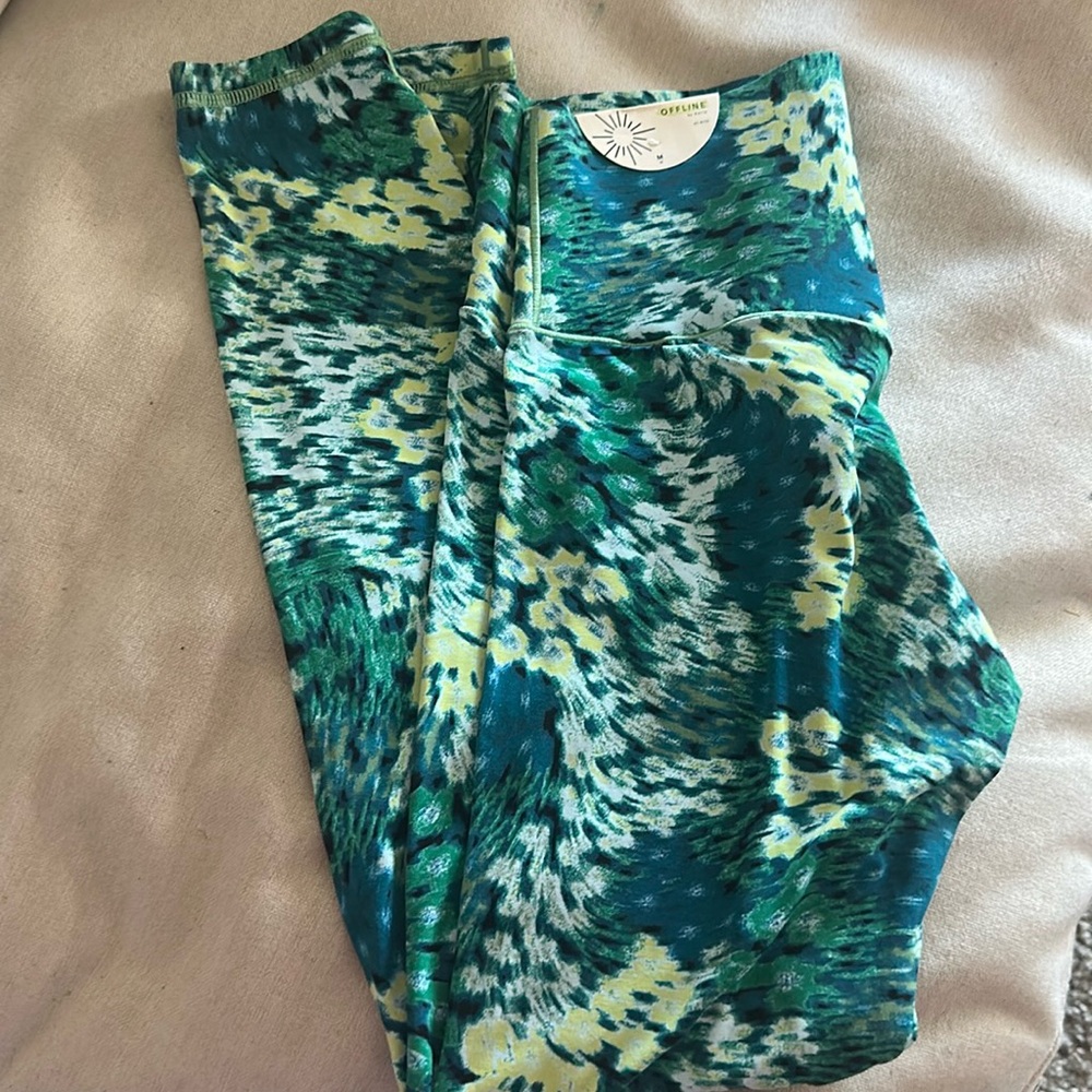 Aerie Offline Leggings - Medium Green